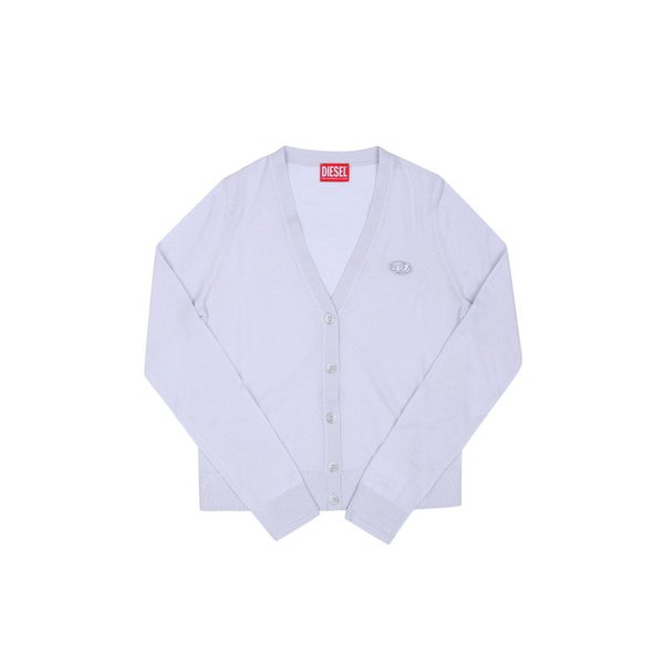 A17499 0DCCH 98N (M-ALIMA) 컷아웃 오벌 D 로고 브이넥 여성 가디건