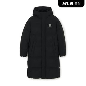 [엠엘비코리아공식] [MLB] 베이직 빅레터링 후드 롱패딩 (2 COLOR)