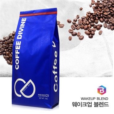 커피디바인 당일로스팅한 신선한 원두커피 웨이크업블렌드 1kg