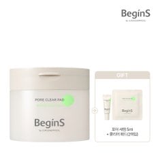 비긴스바이정샘물 포어 클리어 패드 70매 (포어세럼5ml + 클리어패드(2매입) 증정)