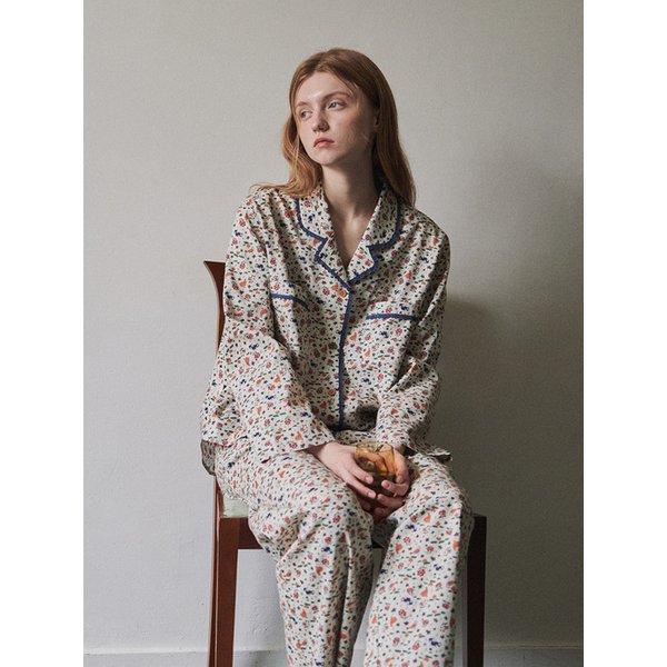 피너트 긴팔 여성페어 크림 (30수)