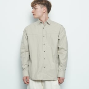 M456 over washing cut shirt beige