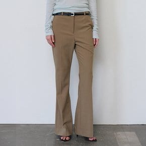 울 블렌드 부츠컷 팬츠_mocha