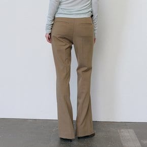 울 블렌드 부츠컷 팬츠_mocha