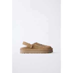 ZARA 자라 키즈 엠브로이더드 자수 크록스 브라운 2523730700 2523730 1318739