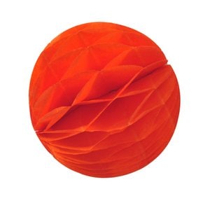 페이퍼허니컴볼(6cm)오렌지 꽃볼 페이퍼벌룬 파티