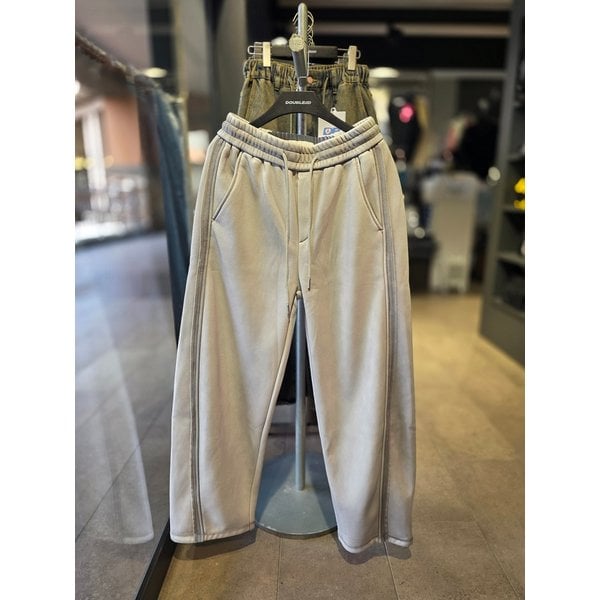 [시흥점] 기모 워싱라인 세미와이드 스트링팬츠 (남여공용) /JGZZ80B48GY