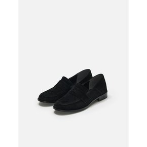 Soffy penny loafer Suede Black