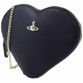 [비비안 웨스트우드] 숄더백 SAFFIANO NEW HEART CROSSBODY BLACK×GOLD 52030007 L001N N403 []