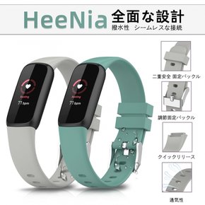 [HeeNia] Fitbit Luxe Fitbit Luxe 밴드 대응 실리콘 스트랩 루프 스포츠 밴드 시계 벨트 방수성