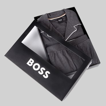 BOSS [30프로 할인][FA24] 레귤러핏 파자마 세트 미디엄 그레이(50522232039)