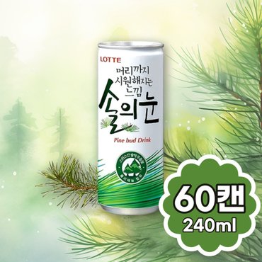  롯데 칠성 솔의 눈 240ml x 60캔 _N