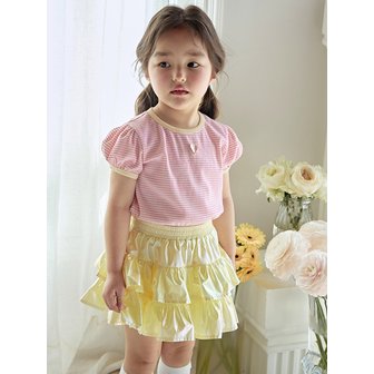 키앙 [프리오더] 롤리 홀로그램 캉캉 스커트(Yellow)