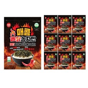 김자반 매콤 불닭 돌자반 돌김자반 50g, 10개