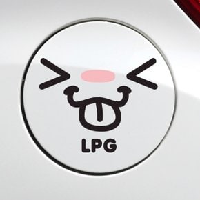 주유구 메롱깜찍 LPG / 주유구스티커 자동차스티커