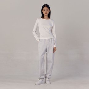 Soft Fleece Sweat Pants (Melange Grey)