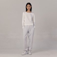 Soft Fleece Sweat Pants (Melange Grey)