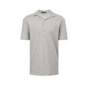 [25SS] [스테디셀러] 베이지《Sucker Twill》 세미오버 카라 티셔츠 WXTS5B302I1