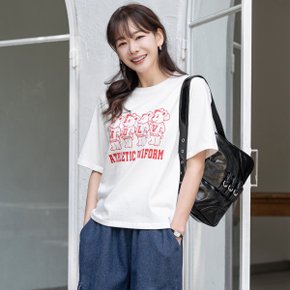 에이틸 프린팅 반팔 티셔츠