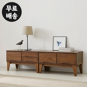 레빈 고무나무 원목 거실장세트 tv다이 티비장 티비 테이블 고급 북유럽(1600)