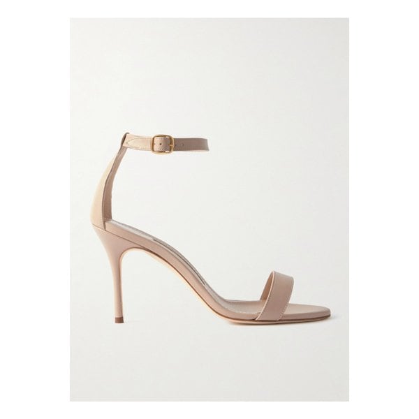 카오스 가죽 샌들 90mm 베이지 1647597355814693