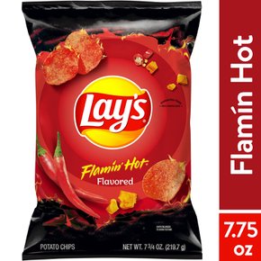 Lay`s레이즈  레이즈  감자  칩  Flamin  뜨거운  맛  219.7g  가방