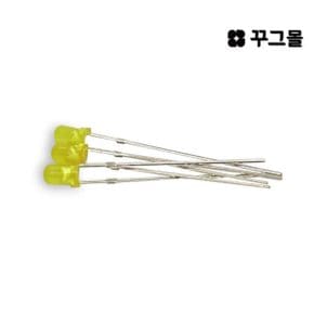 3파이 LED 노랑 3mm