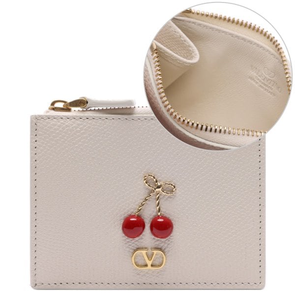 [부산점] 26SS 여성 브이로고 시그니처 지퍼 카드지갑 (8W2P0AY2 WGX I16 26S)