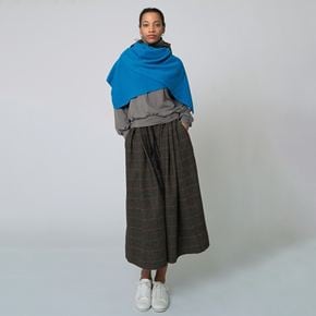 AW22PT06 W-퀼로트 팬츠_브라운체크