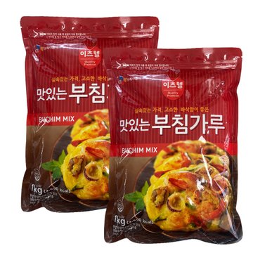 CJ프레시웨이 [이츠웰]맛있는부침가루 1kg 2개