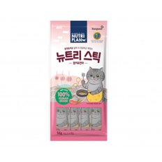 동원 뉴트리플랜 뉴트리스틱 고양이 츄르 간식 참치/연어 4p