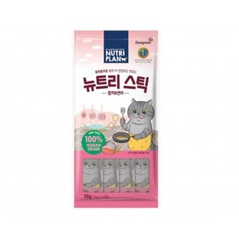  동원 뉴트리플랜 뉴트리스틱 고양이 츄르 간식 참치/연어 4p