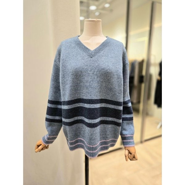 [부산점] 배색 브이넥니트(PQ4KL162)