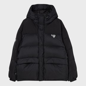 BLOCK HOODIE DOWN [BLACK]