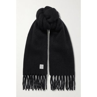 토템 프린지 아플리케 브러시드 알파카 블렌드 스카프 46376663162980145