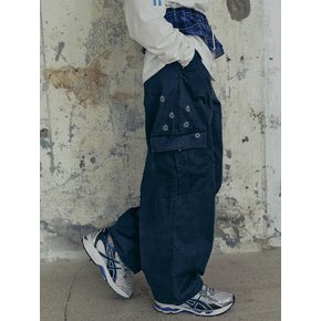 The KYOTO Cargo Pants Navy_F243PT01