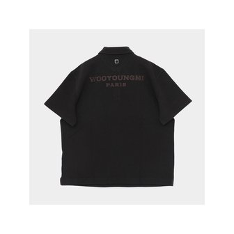 우영미 26SS 백로고 카라 반팔 남성 PK티셔츠 W261TS17739B