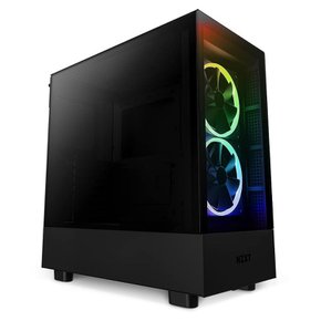 H5 ELITE PC Black CC-H51EB-01 CS8551 미들 타워 케이스 프런트 유리 패널·RGB 컨트롤러