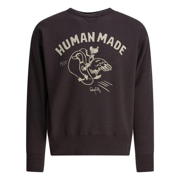 25FW 휴먼메이드 긴팔 티셔츠 HM30CS029CHARCOAL DOM