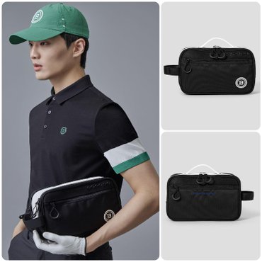 빈폴골프 SS25 남성 430 클래식 파우치 - 블랙 (BE52D4B035)