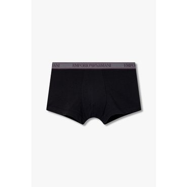 EMPORIO ARMANI 남성 배색 로고 밴딩 드로즈 (0814312304)