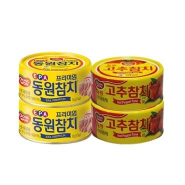  동원참치  EPA참치150g(2캔)+고추참치100g(2캔)