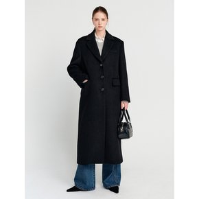 키라 캐시미어 싱글 롱 코트_블랙 / KIRA CASHMERE SINGLE LONG COAT_BLACK