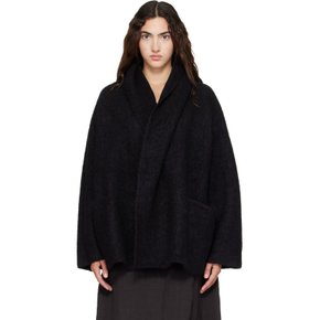 블랙 더블 페이스 코트 AW26C1180Y119 Black B01