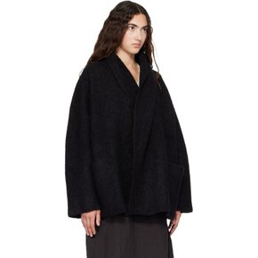 블랙 더블 페이스 코트 AW26C1180Y119 Black B01