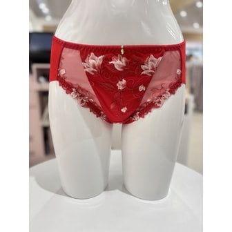 비너스 [여주점] 와코루 살루트 감각 고급 자수 레이스 햄라인 레드 팬티 [DPT0443H] RE