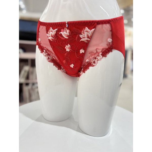[여주점] 와코루 살루트 감각 고급 자수 레이스 햄라인 레드 팬티 [DPT0443H] RE
