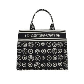 [10 corso como circles jacquard fabric] 10 꼬르소꼬모 써클스 자컬드 캔버스 토트백 에코백