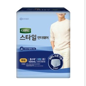 유한킴벌리 디펜드 스타일 언더웨어 파워 남성 대형 8개입