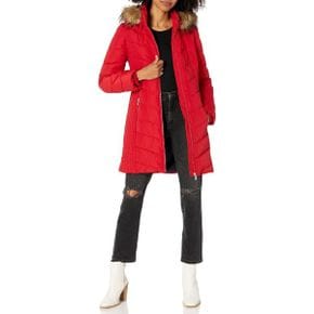 영국 타미힐피거 패딩 Tommy Hilfiger Women`s Alternative Coat Mid Length Down Jacket 159412